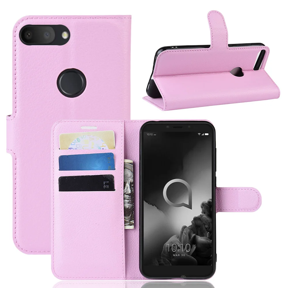 Для Alcatel 1S 5024D Чехол Премиум из искусственной кожи с отделениями для карт чехол-подставка для Alcatel 1S 5024D чехол