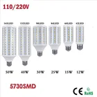 1 шт.лот E27 B22 E14 5730 SMD Cree чип светодиодные фонари 10 Вт 12 Вт 15 Вт 25 Вт 30 Вт 40 Вт 50 Вт 110 В или 220 В Светодиодная лампа для кукурузы бесплатная доставка