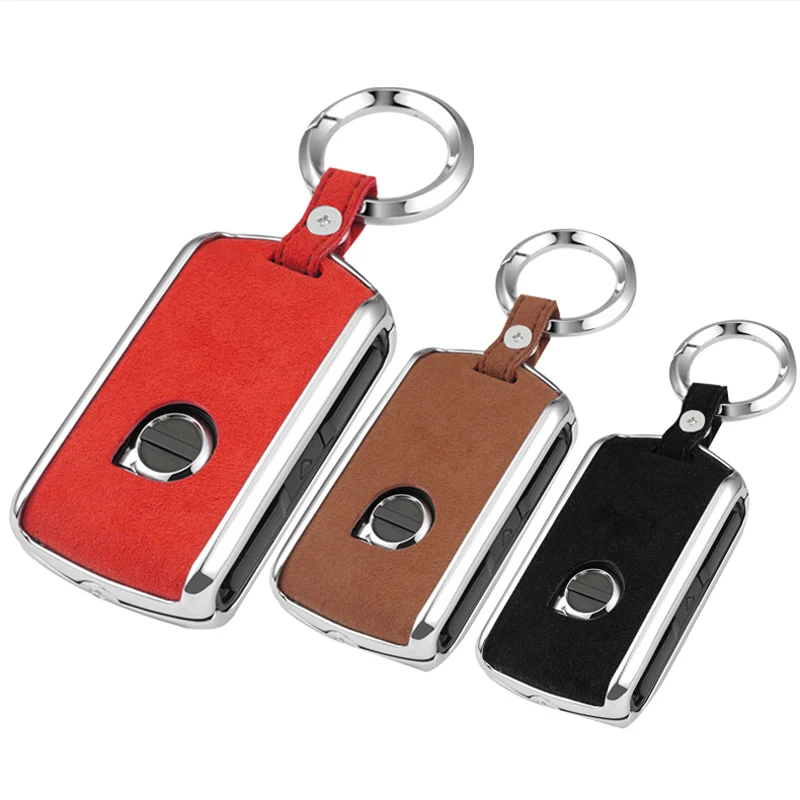 

Car Key Cover Key Case Leather Car Remote Control Cover for Volvo XC60 XC40 XC90 S90 V90 2015-2018 Car Key Chain Key Fob