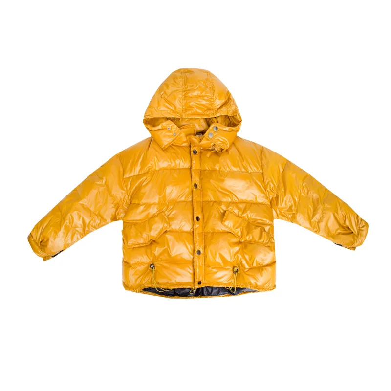 yellow Новинка зимы, Модные свободные женские парки, повседневный стиль, с капюшоном, Регулируемая Талия, тонкие пальто для женщин, крутые Топы gx1416 - Цвет: yellow
