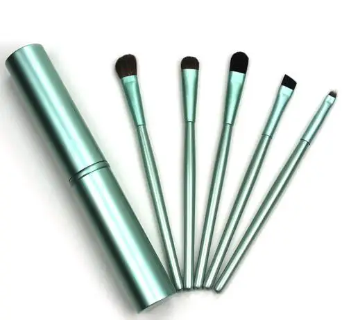 5 шт./компл. макияж кисти с деревянной ручкой Foundation держатель Выделите Румяна