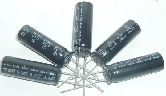 10 шт. 2200 мкФ 16V ELNA 10x30mm бак для воды с Классовая Оригинальная 16V 2200 мкФ Алюминий электролитический конденсатор с алюминиевой крышкой