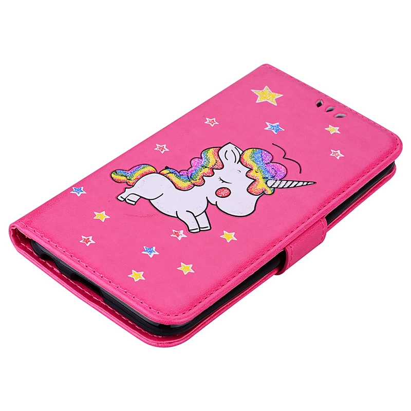 Luxury Retro Flip Case For LG K10 2017 Unicorn PU Leather Wallet Stand Cover Phone Capa | Мобильные телефоны и аксессуары