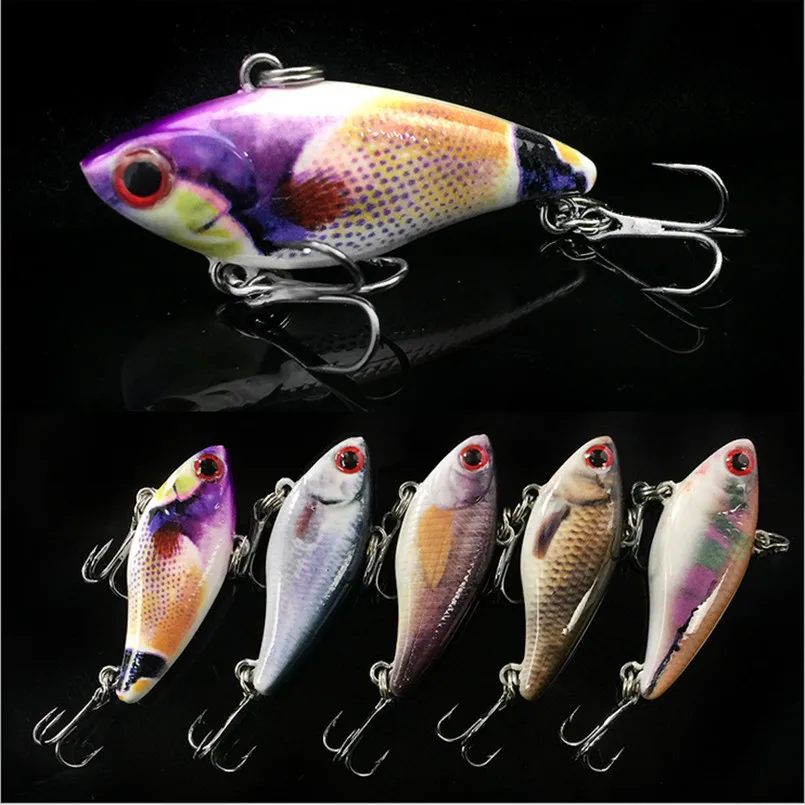 Козер 2 шт. разноцветный мини VIB искусственные воблер Рыбная ловля приманки