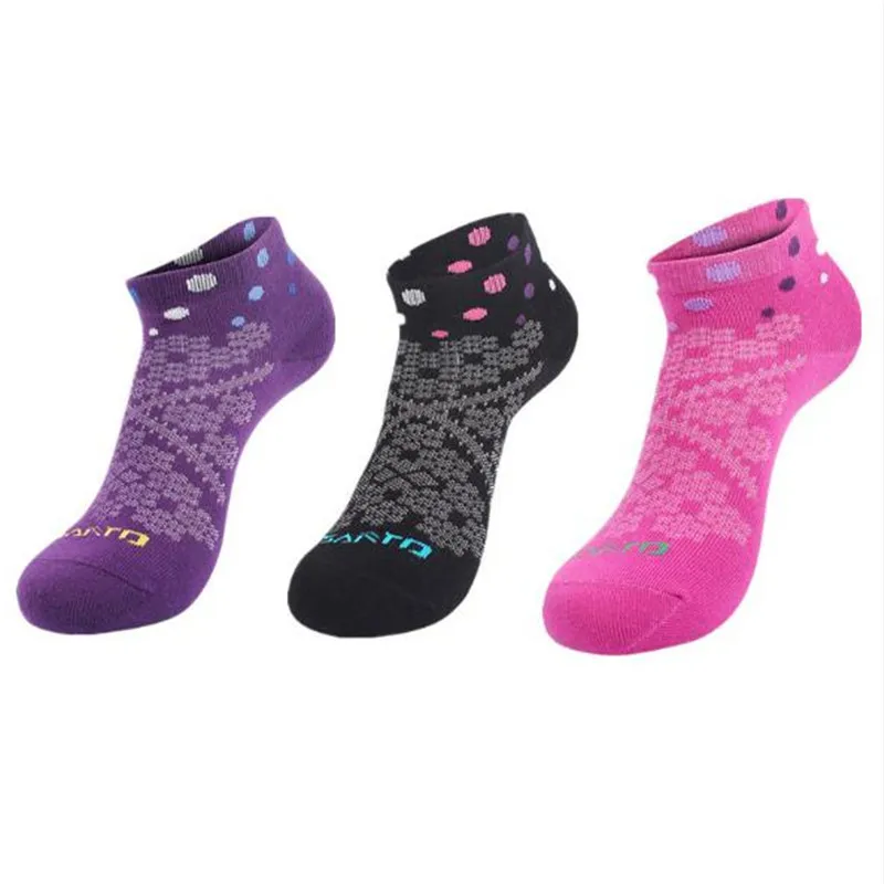 

Women Sports Socks (3 Pairs/lot) SANTO/S044 Coolmax & Cotton Slipper Socks Quick Dry Outdoor Hiking Socks