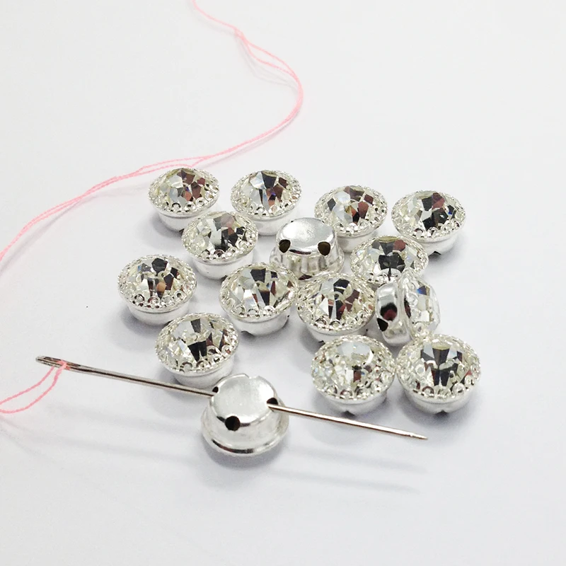 Пришить с украшением в виде кристаллов Стразы прозрачные стразы Блестящий