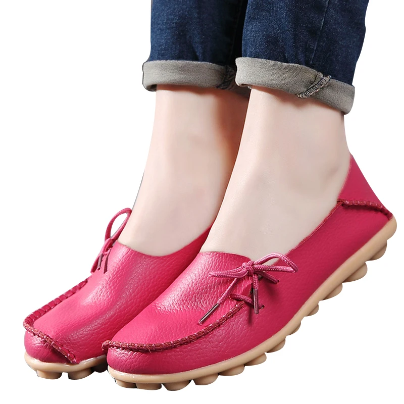 Женские балетки на плоской подошве VTOTA из натуральной кожи без застежки