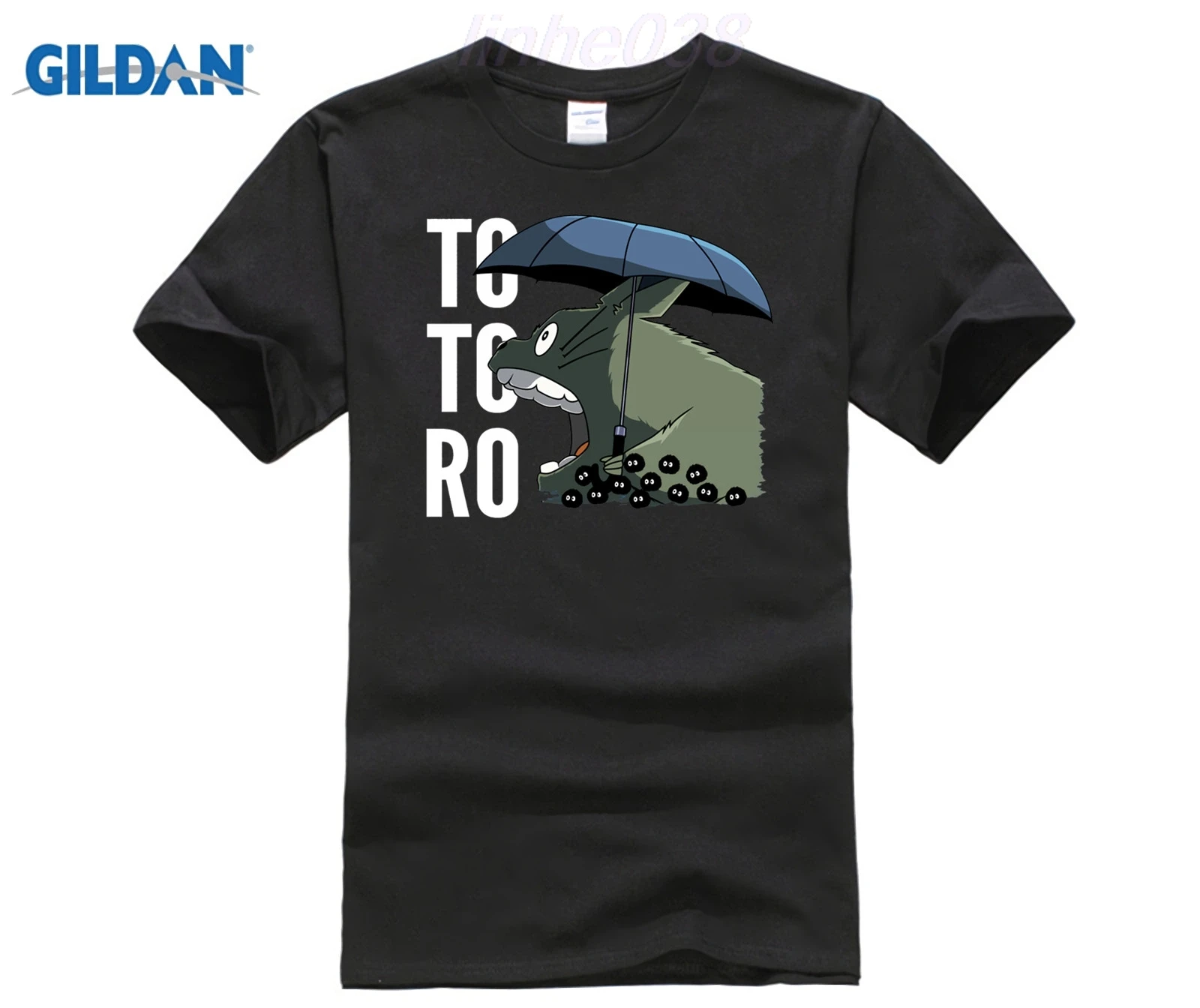 Японский стиль Унесенные призраками буквы принт футболка Мой сосед Тоторо Sootballs