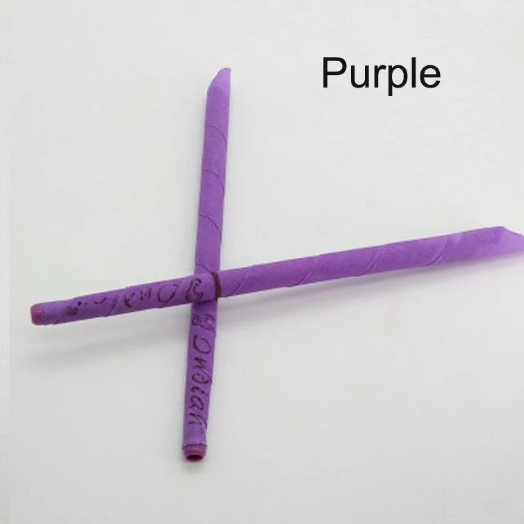 purple color 5 пар, ушные свечи, Очищающий воск для ушей, индийский ароматизатор, ушные свечи, уход за ушами, пустотелая смесь, шишки, пчелиный воск, Очищающий - Цвет: purple color