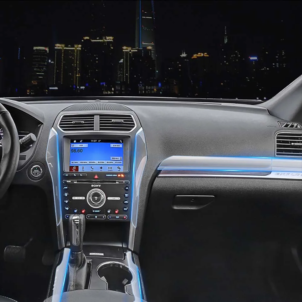 Автомобильный Стайлинг Новая внутренняя отделка автомобиля Защитная пленка для