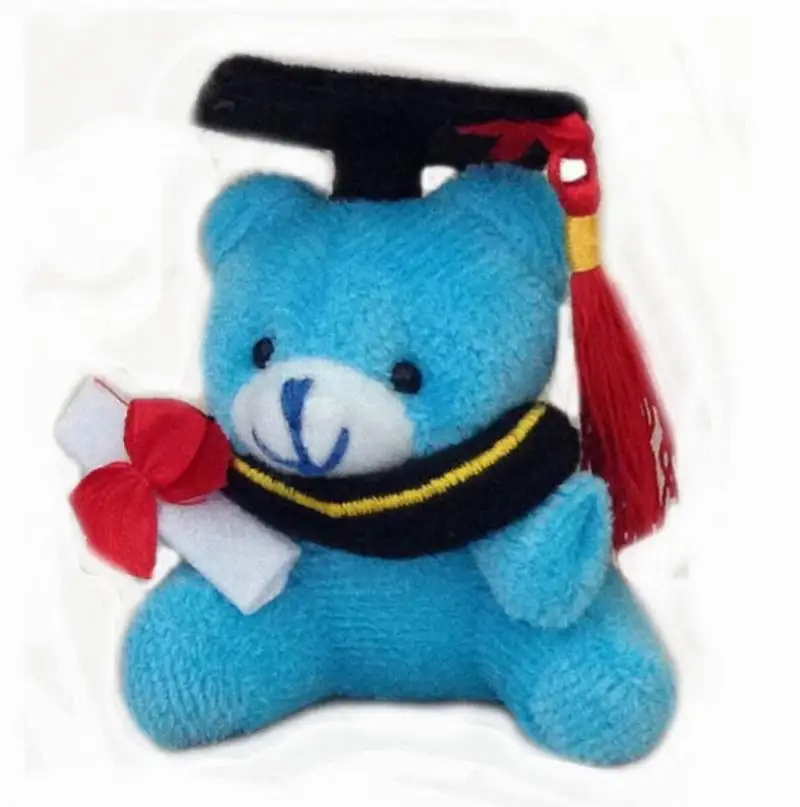 6 шт./лот 7 см Graduation шапка медведя и кисточка Dr. Bear плюшевая детская игрушка подарок