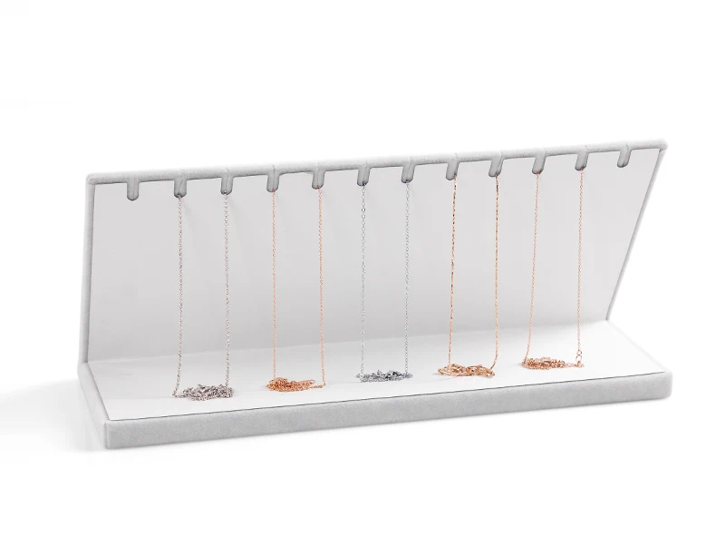 

Velvet Necklace Display Holder Pendant Display Stand Chain Display Rack Jewellery Display Stand