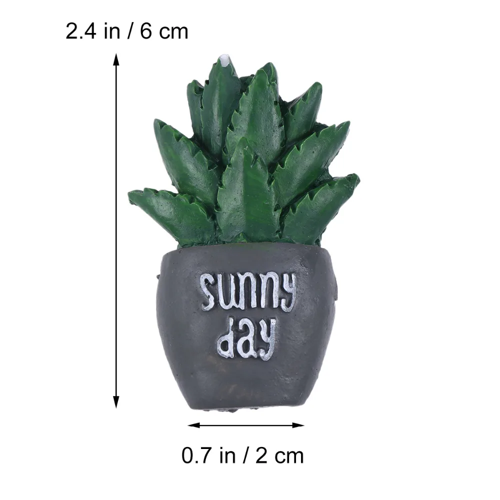 OULII суккулент кактус магнит на холодильник Сделай Сам креативные смолы магниты