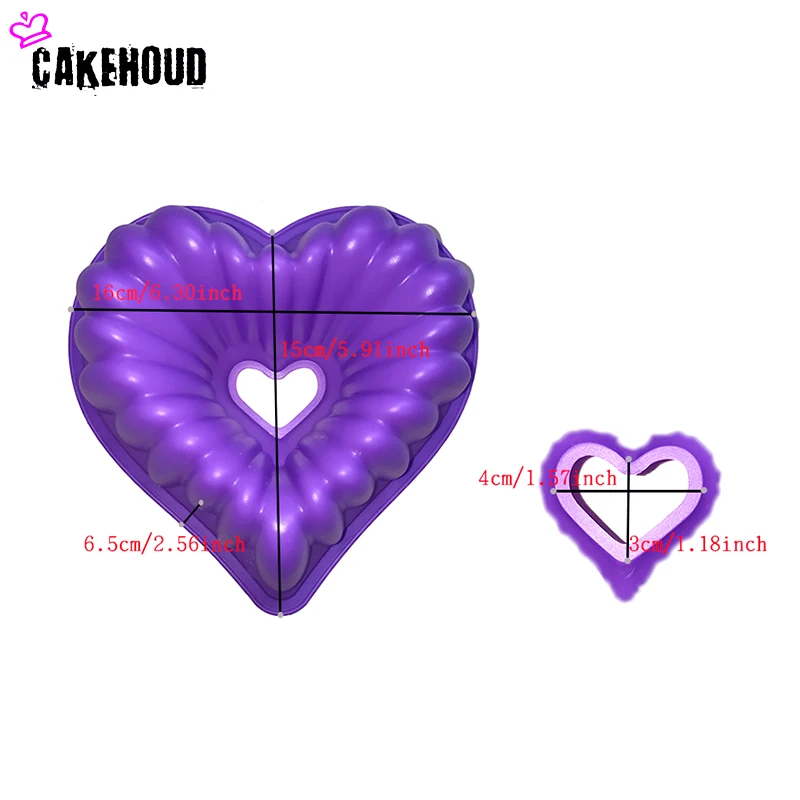 CAKEHOUD любовь сердце форма торта силиконовые замораживания и выпечки Формочки для печенья для муссов хлеба плесень формы для выпечки DIY антипригарная форма торта