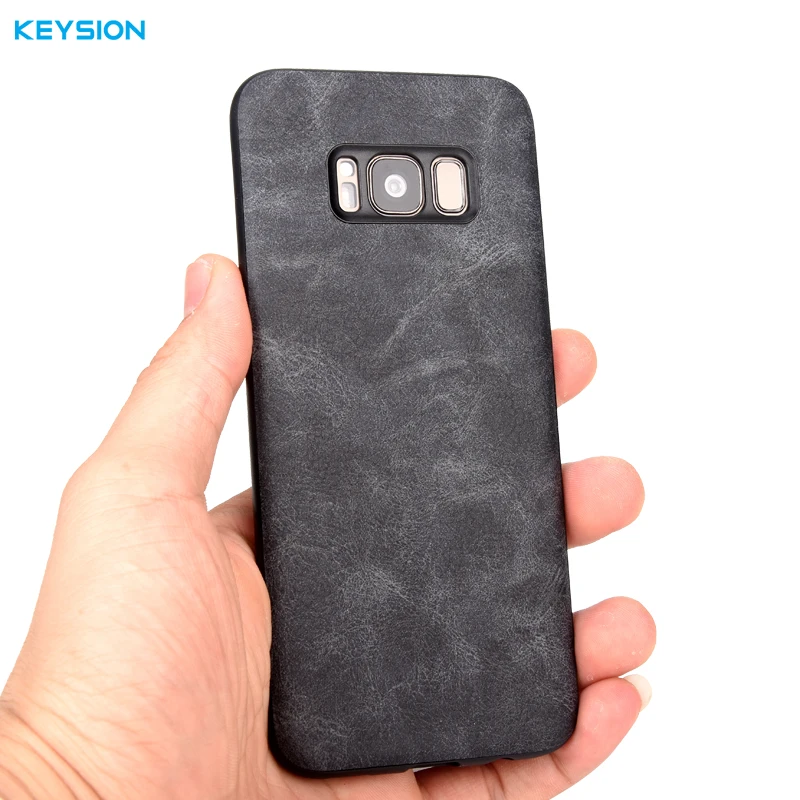 Чехол KEYSION для Samsung Galaxy S8 Plus роскошный мягкий ТПУ + PC чехол-накладка из