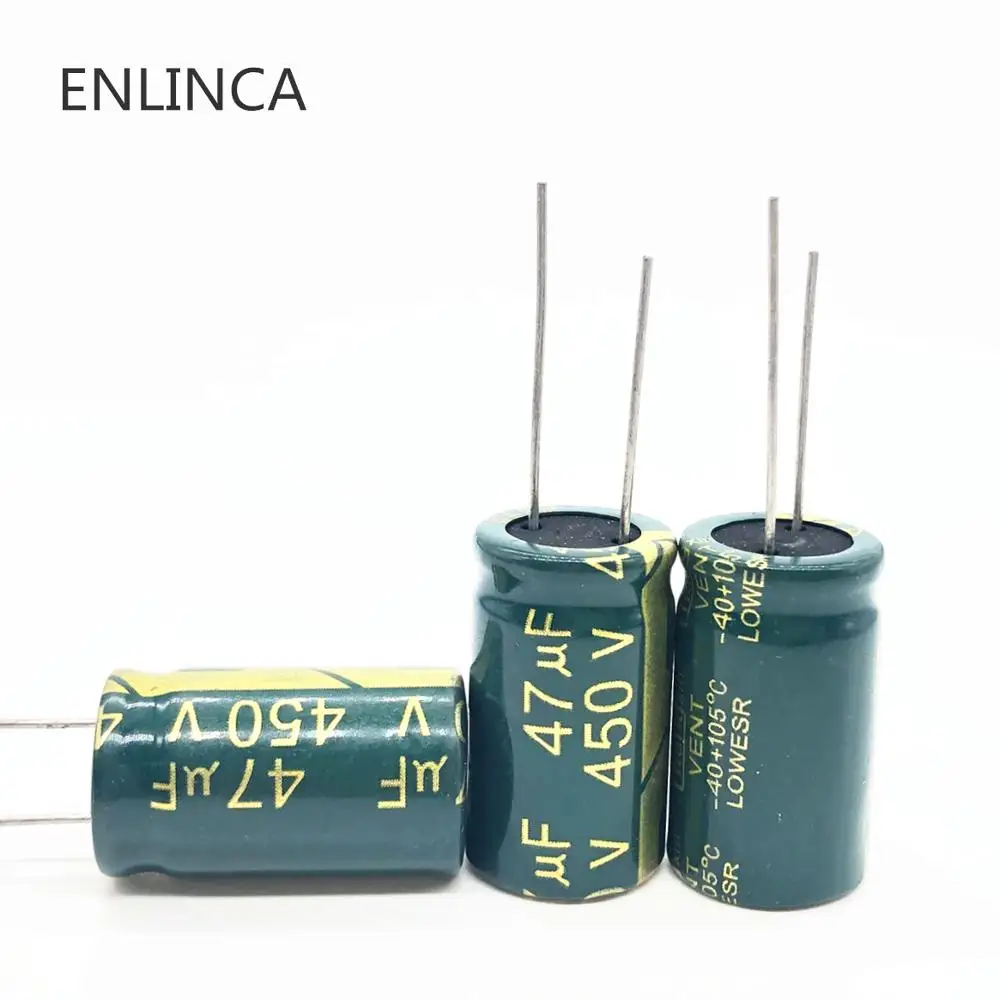 2 шт./лот 450v 47 мкФ высокая частота низкое сопротивление 450v47UF алюминиевый электролитический конденсатор Размер 16*25 20