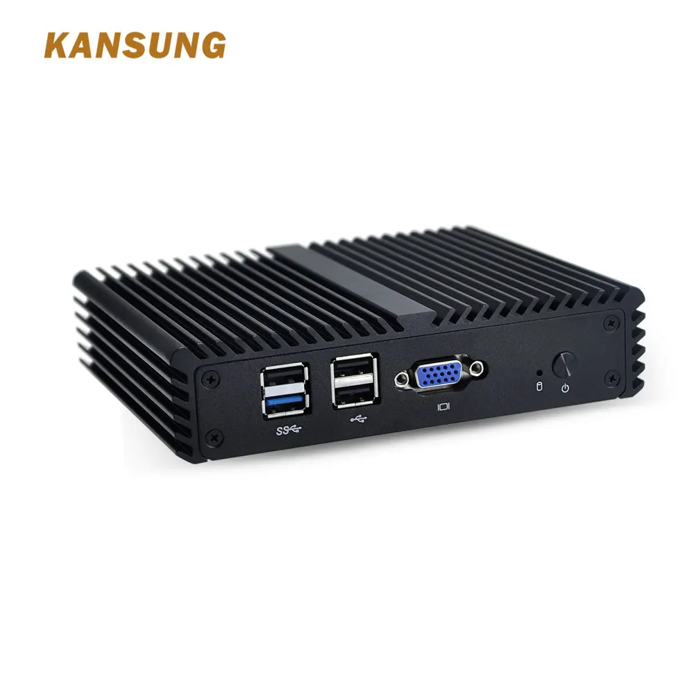 KANSUNG Intel Celeron J1900 четырехъядерный x86 мини ПК 4 гигабитный маршрутизатор брандмауэр микро компьютер Linux Windows мини настольный ПК