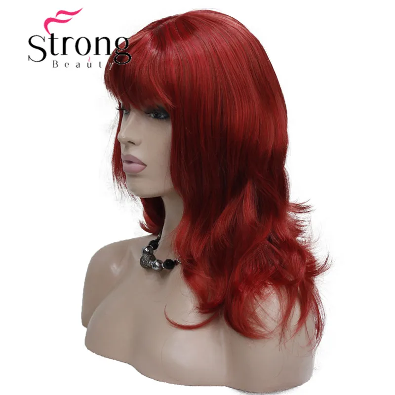 StrongBeauty Длинные Прямые Шелковистые Светлые Выделенные полный синтетический парик выбор цвета