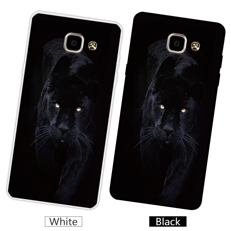 For Samsung Galaxy A7 2016 Phone Cases for A710 A710F Silicon Soft Black Back Matte Gloomy Cover A7100 | Мобильные телефоны и