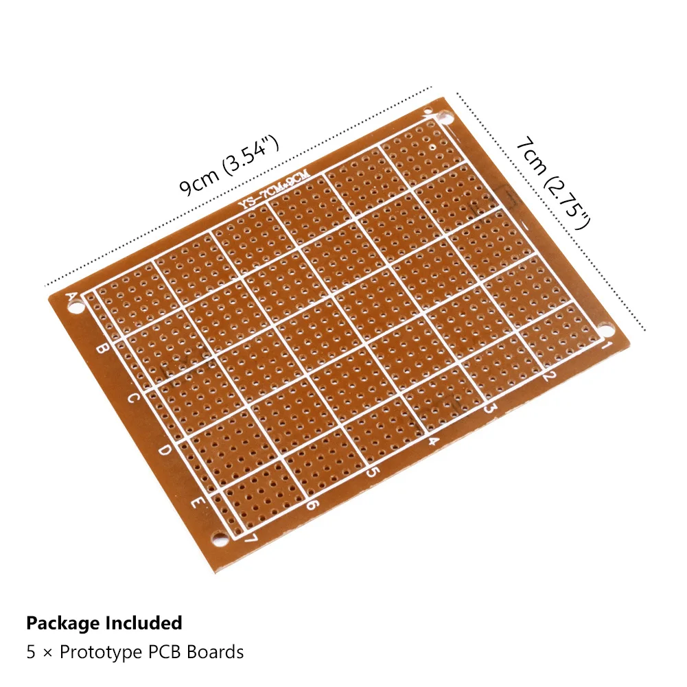 7x9cm 2.76x3.54in. 4 размера s печатная плата PCB прото макетная плата в любую форму любой размер для DIY электронный тест резки этих плат - Цвет: 7x9cm 2.76x3.54in.