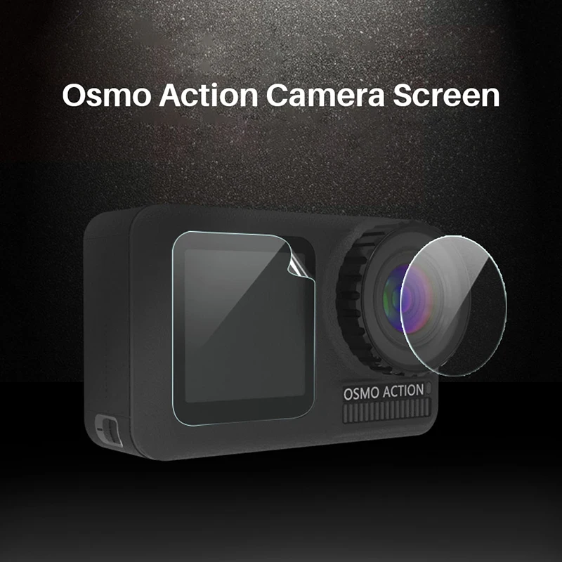 Защитная пленка 3 шт./компл. для Dji Osmo Action закаленное стекло передняя и задняя