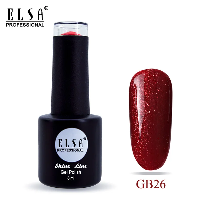 GB26 Elsa 8 мл Гель-лак для ногтей для маникюра полуперманентный Vernis верхнее покрытие УФ светодиодный Гель-лак впитывающийся художественный Гель-лак для ногтей - Цвет: GB26