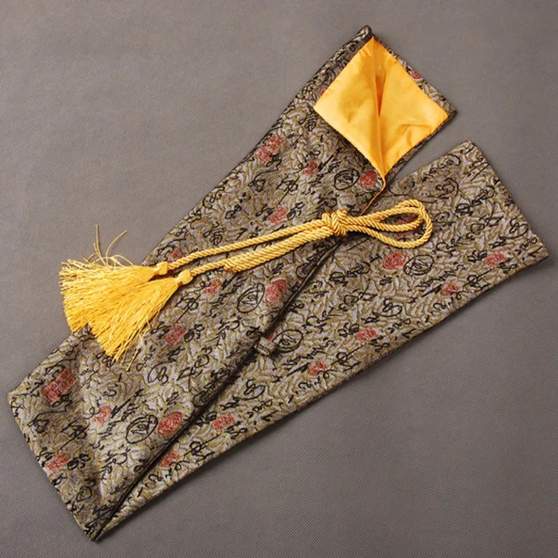 Красивая и изящная сумка-меч с китайскими иероглифами для японского вакидзаси