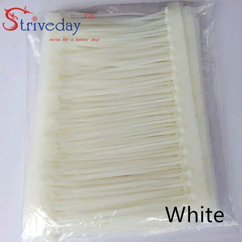 100 шт./лот одноразовые пластиковые Галстуки бирки для крупных вывесок логистики