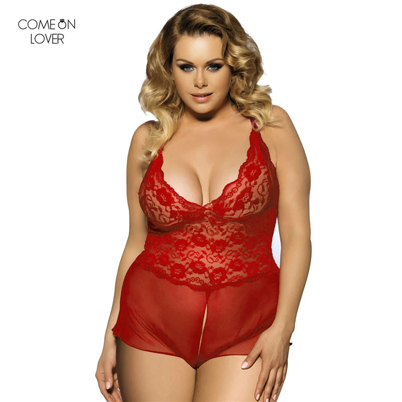 Comeonlover Crotchless Lace Women Rompers Combinaison Femme Enteritos Mujer Verano RT70334 Plus Size Monos Cortos De Sexy | Женская