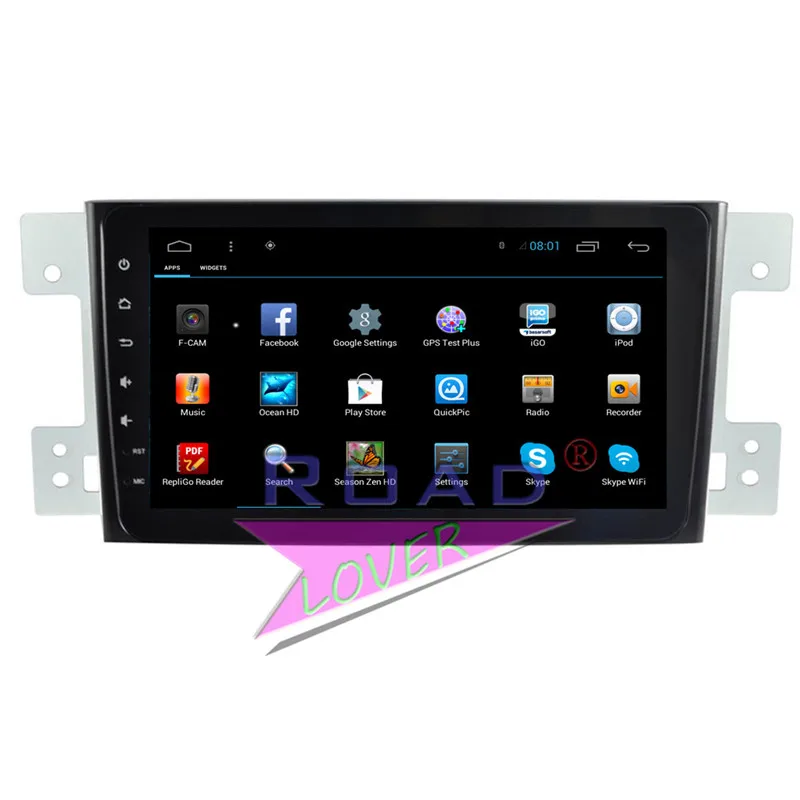 Roadlover Android 7 1 автомобильный радиоприемник с навигацией GPS для Suzuki Grand Vitara 2007 2008 2009
