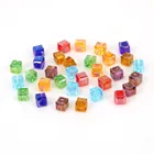 Австрийские хрустальные бусины квадратной формы 3 мм 4 мм 6 мм 8 мм, стеклянные бусины с отверстием насыпью, браслет для самостоятельного изготовления ювелирных изделий