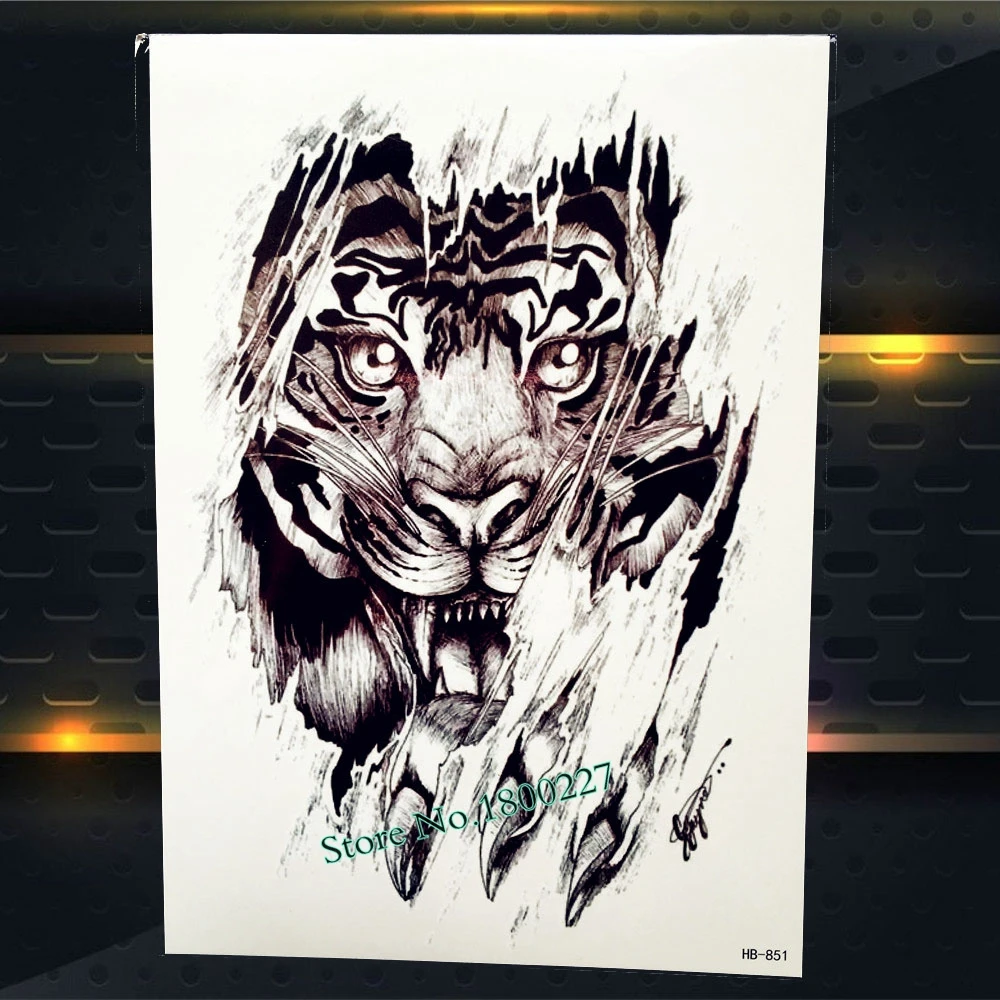 Большая Хна Цветок временная татуировка женская для боди-арта рукава Бабочка