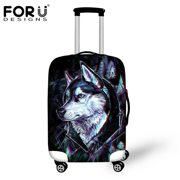 H1895 FORUDESIGNS/3D защитный чехол для багажа с леопардовым принтом из спандекса, водонепроницаемый пылезащитный дождевик для чемодана 18-30 дюймов - Цвет: H1895