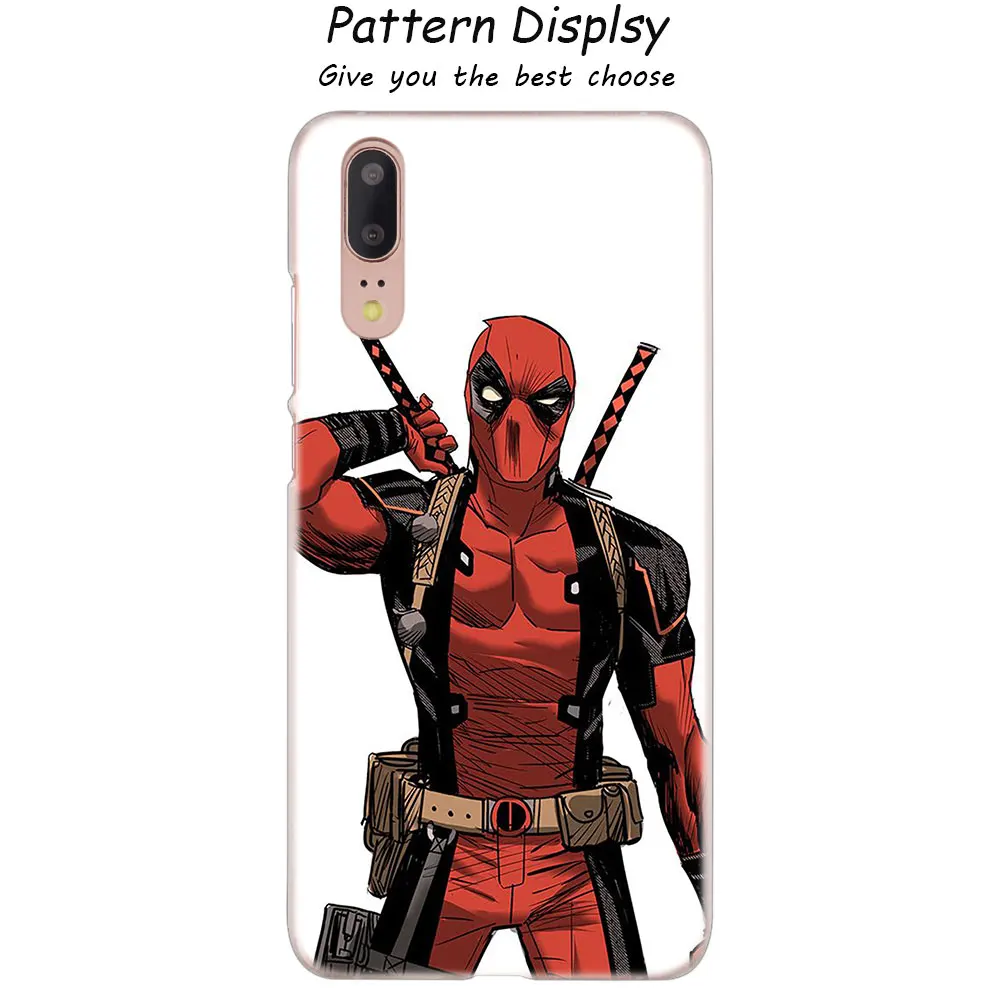 Модный жесткий чехол Marvel с супергероем дэдпулом для huawei P30 P20 P10 P9 P8 Lite P30 P20 Pro Mini PSmart