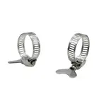 100 шт. нержавеющая сталь приводной шланг фиксированные зажимы 16  20 мм крепления труб пряжки садовая Оросительная трубка Соединительная застежка