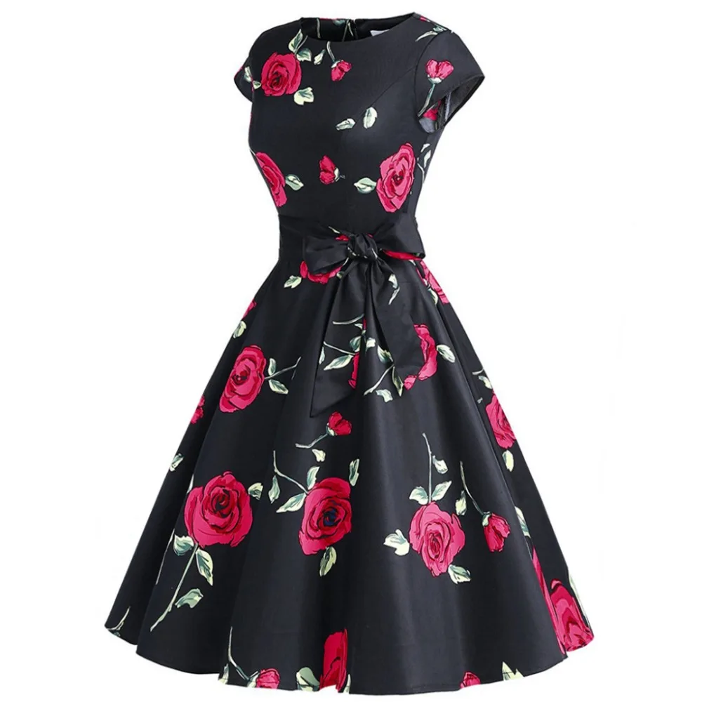 ALY913 # красный принт Бант Большие размеры короткие платья для подружки невесты