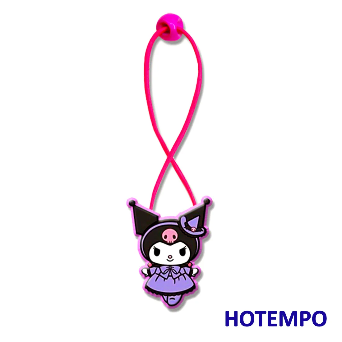 Милый мультфильм Pochacco Pekkle Maru Keroppi Kuromi Melody Twinstars Япония Kawaii Девушки эластичные волосы резинки кольцо для девочек подарок - Цвет: PVCFS-KLMQ-VT