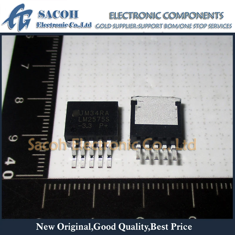 

New Original 10PCS/Lot LM2575S-3.3 LM2575D2T-3.3 LM2575-33IKTT TO-263 1A 3.3V Voltage Regulator