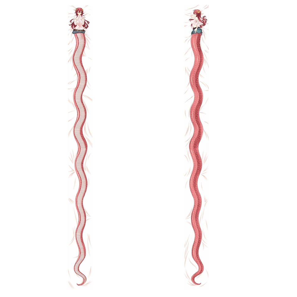 

Anime JK Monster Musume No Iru Nichijou Dakimakura Sexy Body Pillow Cover Case Slip Miia Snake 7M Long Fantastic Hug Pillowcase