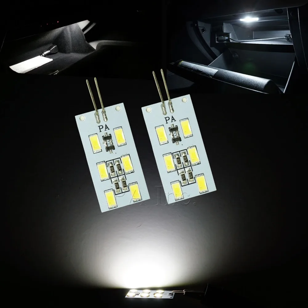 PA LED 2 шт. x для Audi 5630 6SMD Footwell перчаточный ящик светодиодный свет белый модуль PCB 12