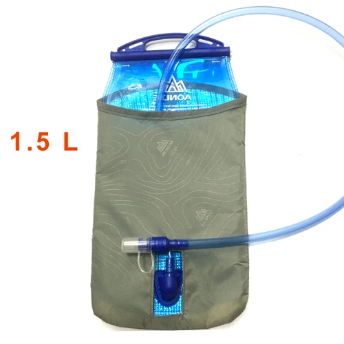 AONIJIE 1L/1.5L/2L сумка для мочевого пузыря PEVA Гидратация мочевого пузыря Велоспорт Туризм Кемпинг бег пакет сумка для воды - Цвет: 1.5L