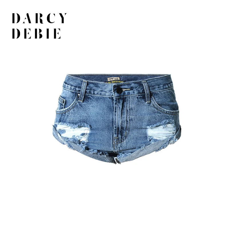 Darcydebie Europe and the United States women's wear loose without edge hot pants beach shorts Jeans |