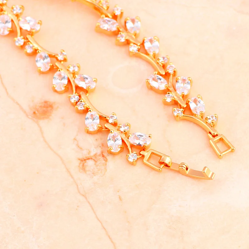 Новый Бренд Дизайнерский Браслет Желтого Золотого Цвета с Кристаллами Разных Цветов, Здоровые, Без Никеля и Свинца, Модные Украшения TB1008A.