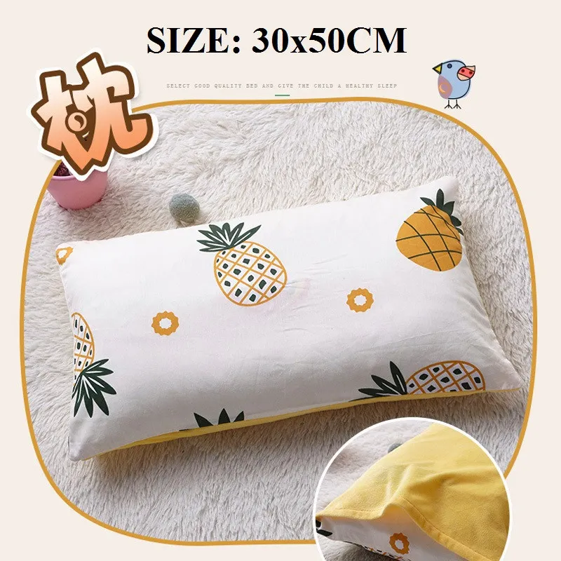 pineapple 30x50cm Прямоугольная детская подушка, милая детская подушка для головы, Студенческая Подушка для сна, не скатывается, формирующая подушка для младенцев, поддержка для сна - Цвет: pineapple 30x50cm