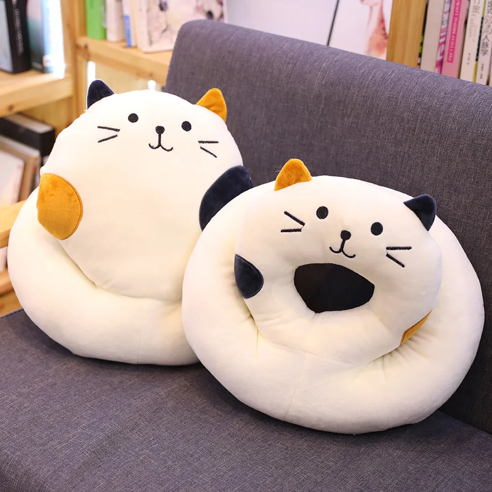 Подушка для сна Nooer моющаяся с милым котиком мягкая офиса стола школы детский