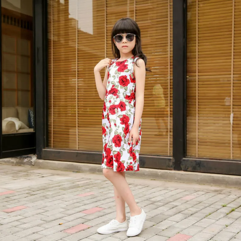 Платья принцессы для девочек на свадьбу с цветочным принтом выпускного вечера