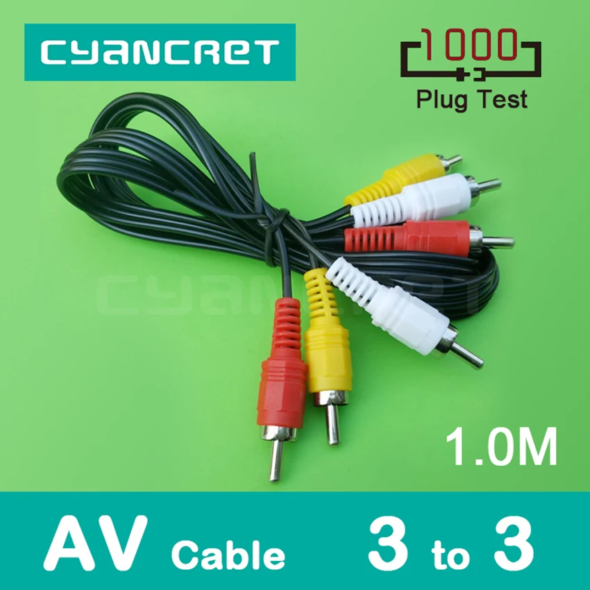 AV кабель 3 RCA аудио видео 3RCA штекер для Android ТВ приставки динамика телевизионного