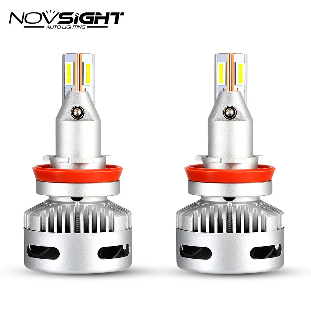 Светодиодный головной фонарь NOVSIGHT H11 H8 12 В 6500 К белый лм высококачественный