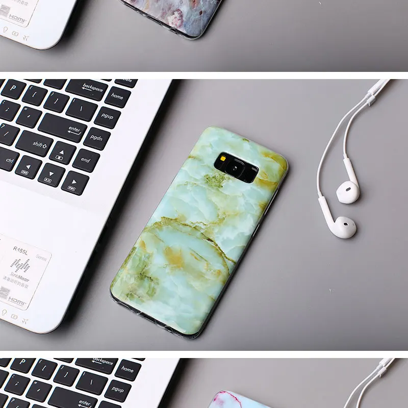 Чехол для samsung S10 Plus, TPU, черный, белый, мраморный, чехол для телефона, для samsung S10, Coque, глянцевая задняя панель, Funda, для samsung S8, S9, S7, S6, Note 9