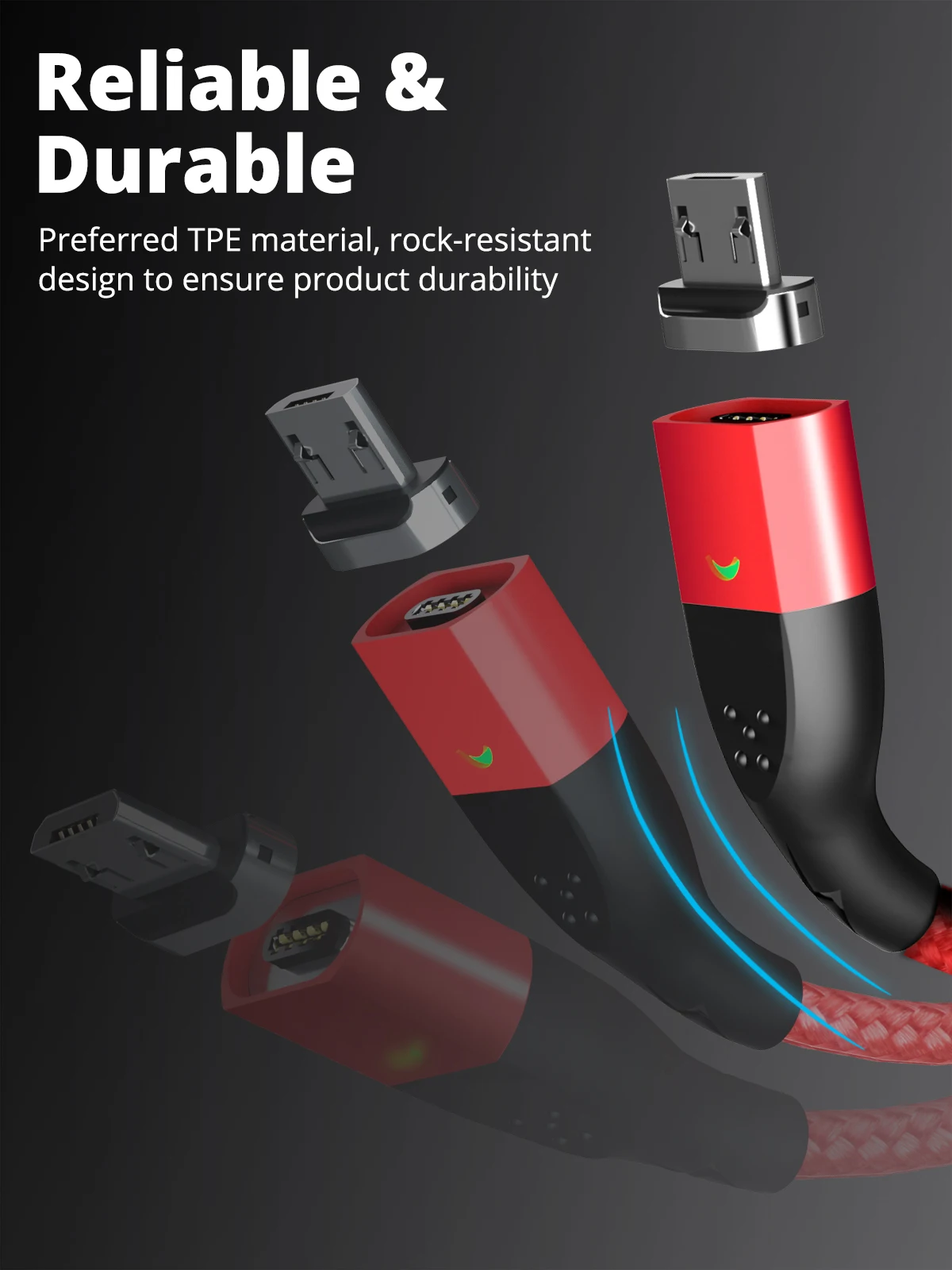 FONKEN Micro USB Магнитный кабель быстрое зарядное устройство магнит Тип C провод для быстрого заряда 1 м 2 м Android мобильный телефон планшет светодиодный шнур данных
